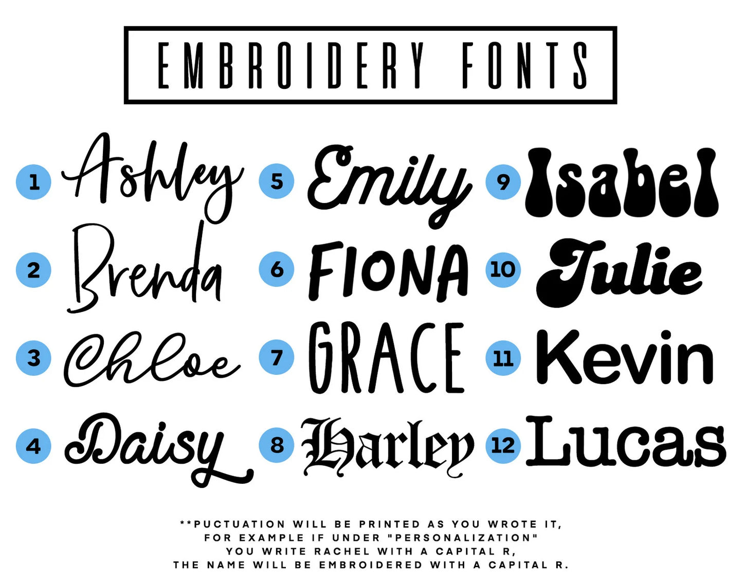 Personalized Embroidered Sweatshirts & Crewnecks